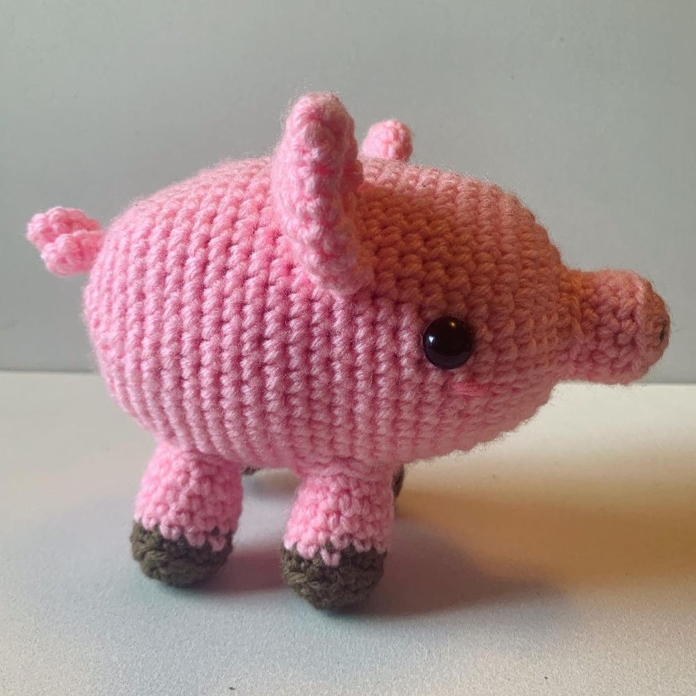 Made to order💖Pig plush handmade crochet - Picture 2 of 10